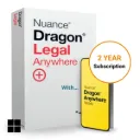 Dragon Legal Anywhere + Dragon Anywhere Mobile Speech Recognition + Support 1 Year Subscription